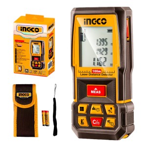 Medidor Láser Ingco De 100 M Para Construcción Y Carpintería