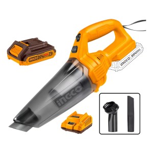 Aspiradora Auto Ingco 20v P20s C Bateria Cargador Cvli20126 Naranja Claro