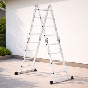 Escalera De Aluminio Multipropósito 4x4 16 Escalones Te1700 Garden Life