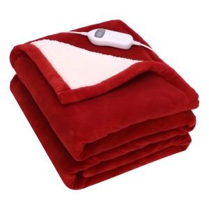 Manta Térmica Eléctrica Cuori Caribe Cuo1132 2 Plazas Color Rojo