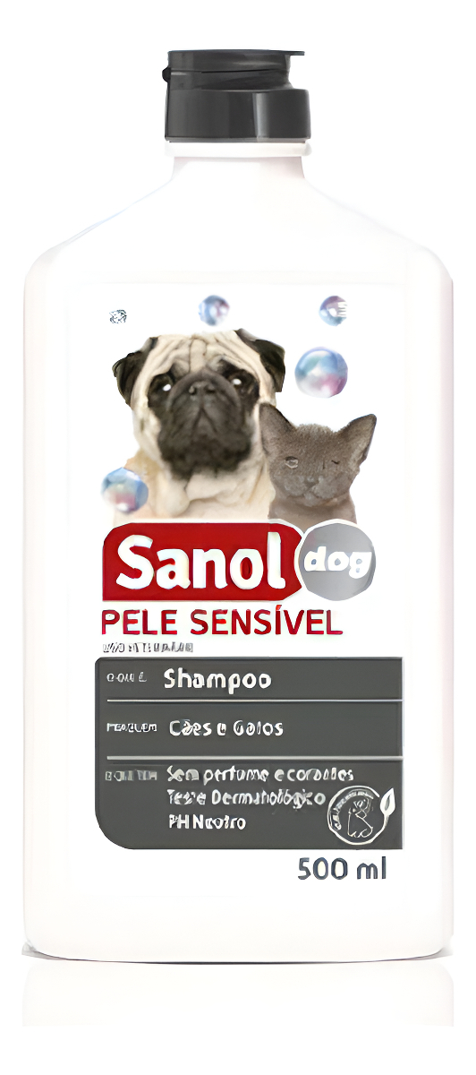 Champú Sanol Para Piel Sensible Para Perros, 500 Ml