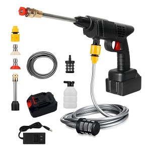 Pack Hidrolavadora Bateria Inalambrica Sin Canilla H10 Color Negro