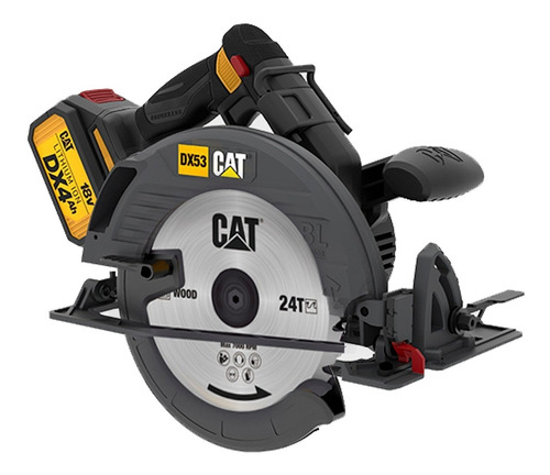 Sierra Circular Con Bateria 1400w 185mm Caterpillar Dx53b - Imagen 2