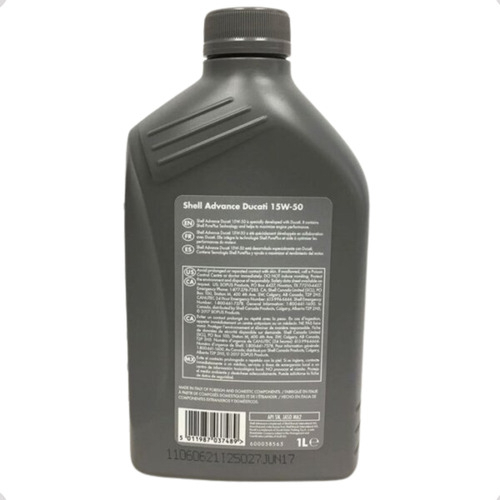 Aceite Shell 15w50 4t Advance Ax7 Semisintetico Moto - Imagen 3