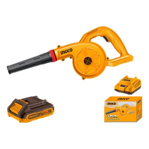 Sopladora 2.7 M3 X Min C 2 Bat Y Cargador Ingco Cabli200282 Color Amarillo Naranja Oscuro