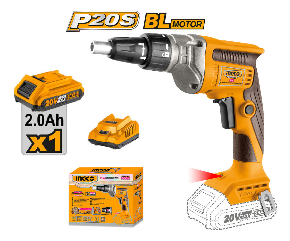 Atornillador Para Yeso Ingco Color Naranja Frecuencia 50 60 - Imagen 2