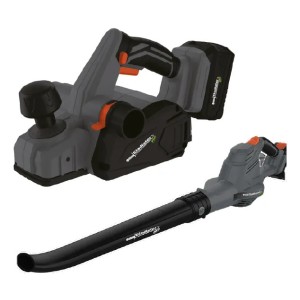 Combo Soplador + Garlopa C/bat Y Cargador Gladiator Pro