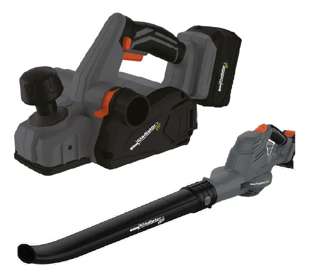 Combo Soplador + Garlopa C/bat Y Cargador Gladiator Pro