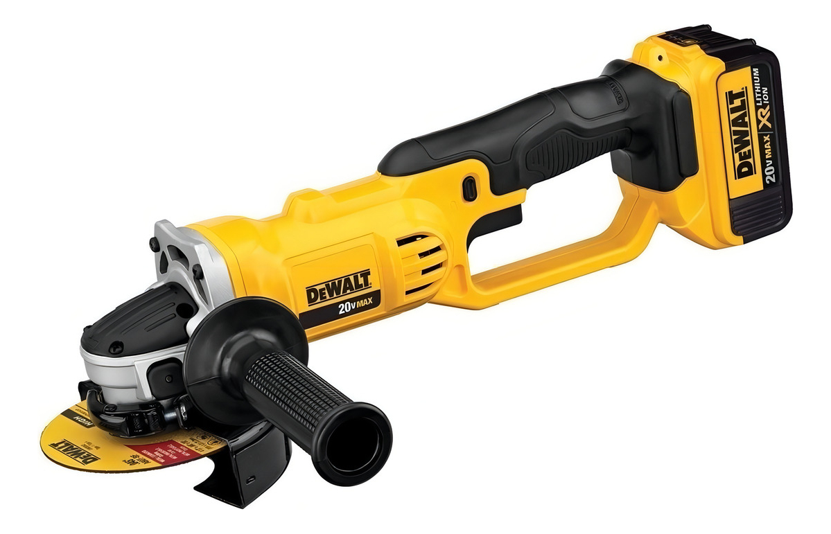 Amoladora Angular Inalámbrica Dewalt Dcg412m2 Color Amarillo