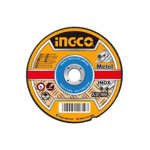 Disco Abrasivo Corte Metal 9 PuLG X 1.6mm Ingco Mcd162301 Naranja