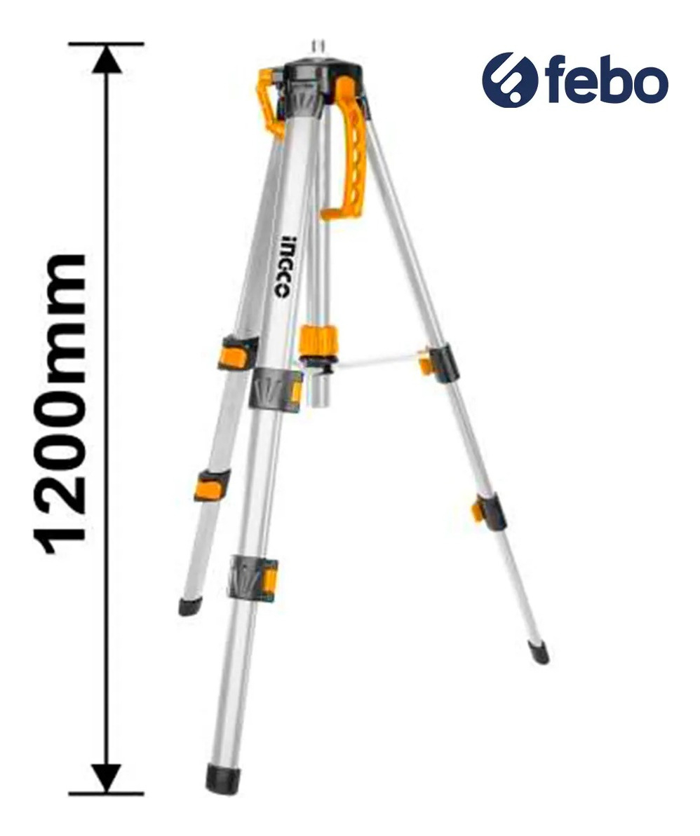 Tripode De Aluminio Para Niveles Laser Ingco 1200mm Febo - Imagen 2