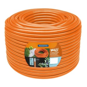 Manguera Para Jardín Super Flex Naranja 100m 1/2 Tramontina