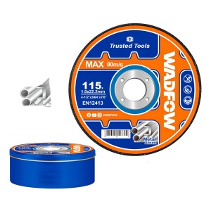 Lata X 50 Discos Corte Metal 4 1/2 X 1.0 Mm Wadfow Wac3l45 Color Azul