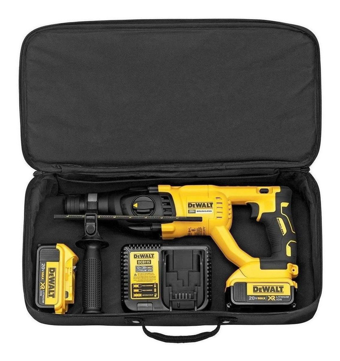 Rotomartillo Electroneumático Dewalt Dch133m2-b2 Inalámbrico Amarillo Y Negro Con 1.6kw De Potencia Amarillo/negro - Imagen 2