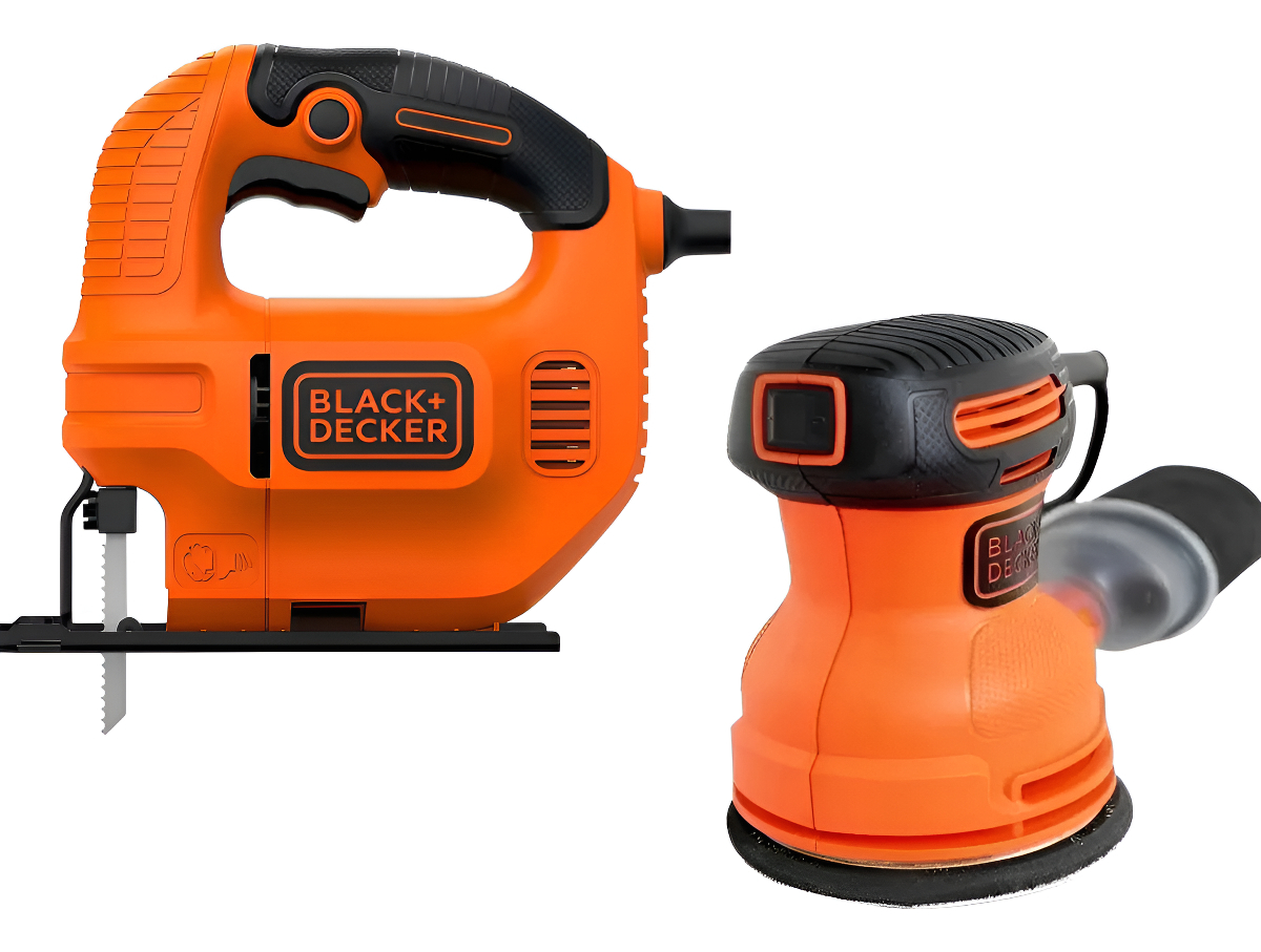 Lijadora Orbital Y Sierra Caladora Black+decker Bder0100 Ks501 Naranja