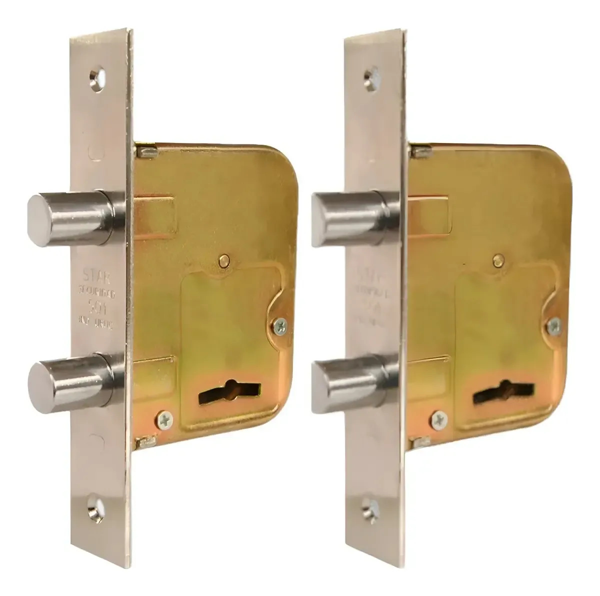Cerrojo Gemelos X2 Star 501 Combinados 4 Llaves -