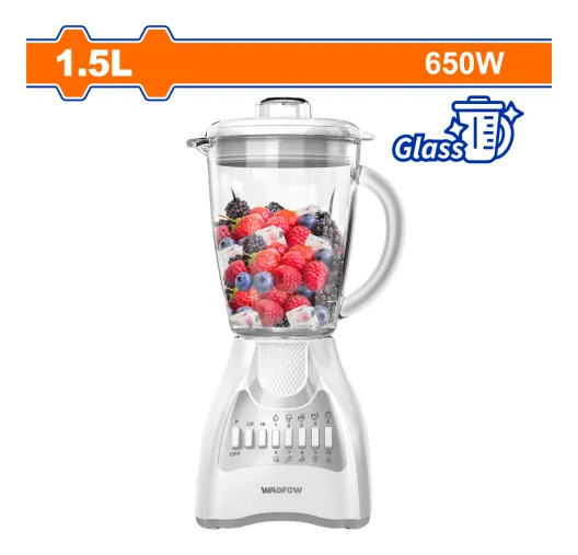 Licuadora 1.5l 650w Jarra Vidrio 10 Vel Wadfow Wzz4511t Blanco - Imagen 2