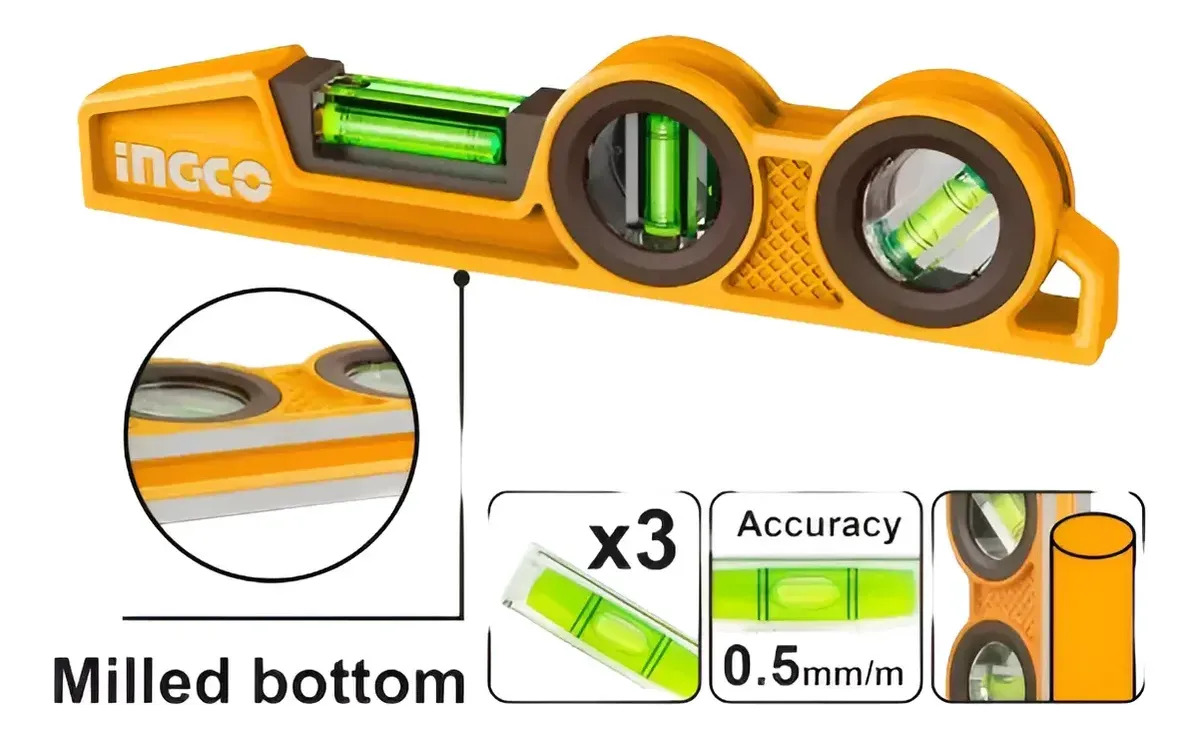 Nivel Industrial 25.5 Cm Uso Rudo Ingco Hbsl98030 - Imagen 3