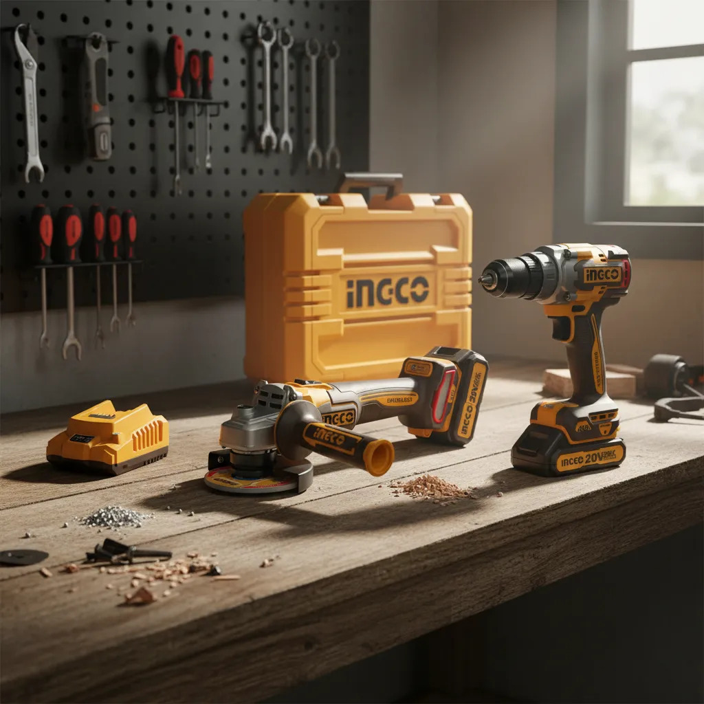 Ingco Cosli241291 Kit Taladro Y Amoladora En Estuche - Imagen 5