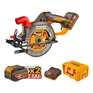 Sierra Circular A Bateria 42v 140mm + 2bat Ingco Csli4214012
