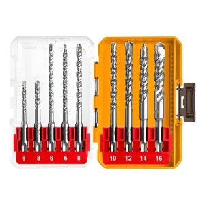 Kit 8 Piezas Mechas Para Rotomartillo Sds Plus Ingco