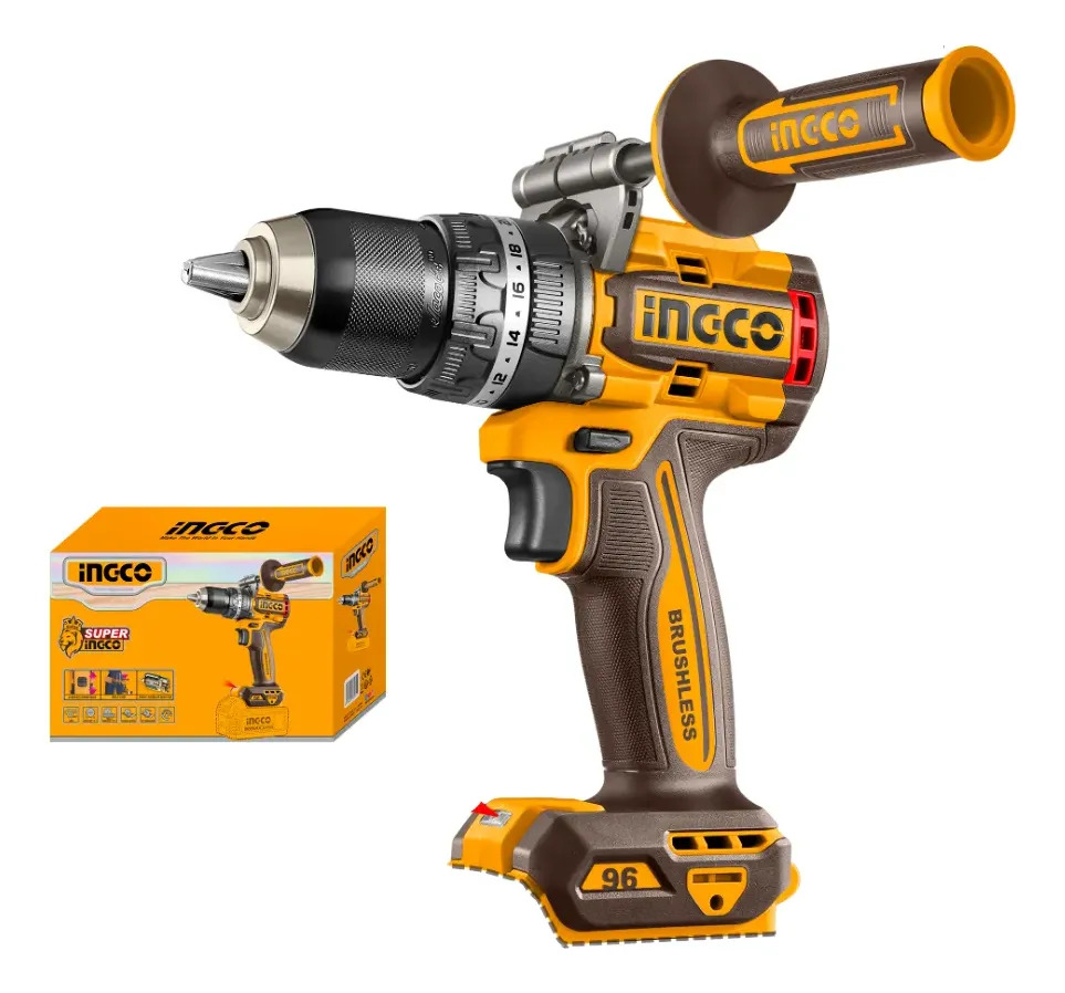 Taladro Atornillador Percutor Inalambrico 96nm Ingco Cidli20