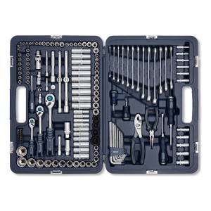 Set Herramientas Llaves Tubo Bremen Mechaniker 160pz 8010 Azul