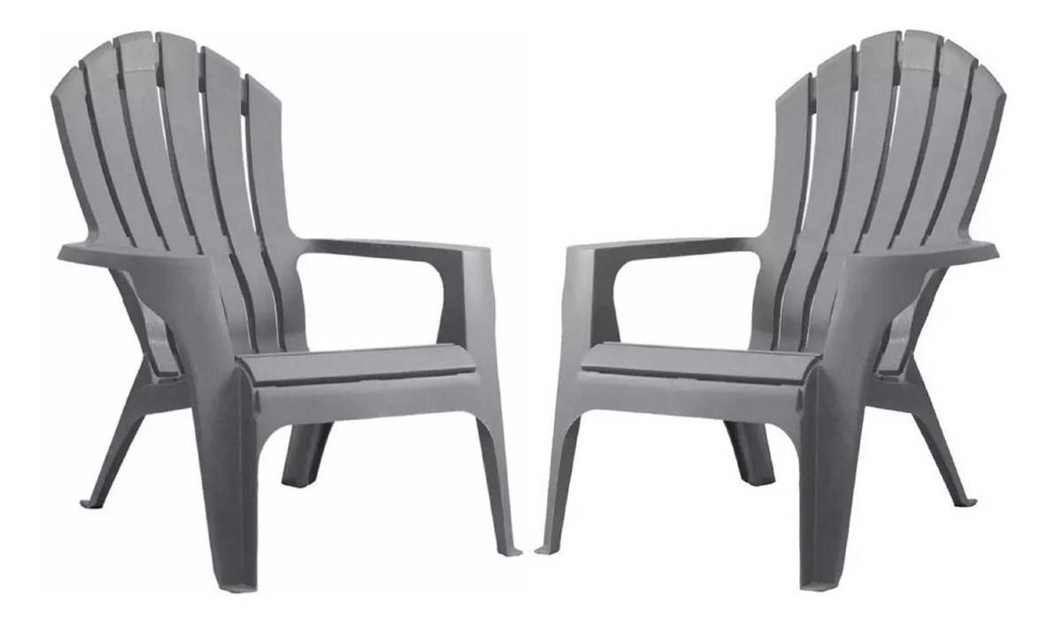 2 Sillones De Jardín Exterior Plástico Miami - Tyt