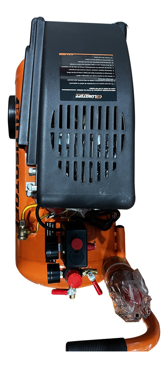 Compresor Aire Eléctrico Lüsqtoff Lc-2550bk 50l 2.5hp 115psi Naranja 50/60 Monofásica - Imagen 6