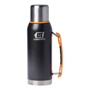 Termo Acero Inox 1 Lt Lusqtoff Tl1-9n Tapón Cebador Color Negro