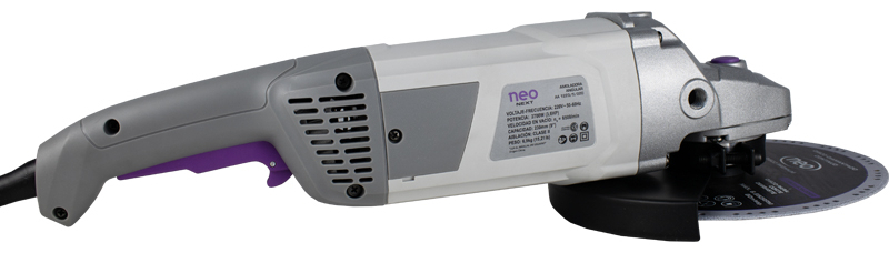 Amoladora Angular 230mm 2700w Neo Next Aa1223/4/220 Color Gris - Imagen 5