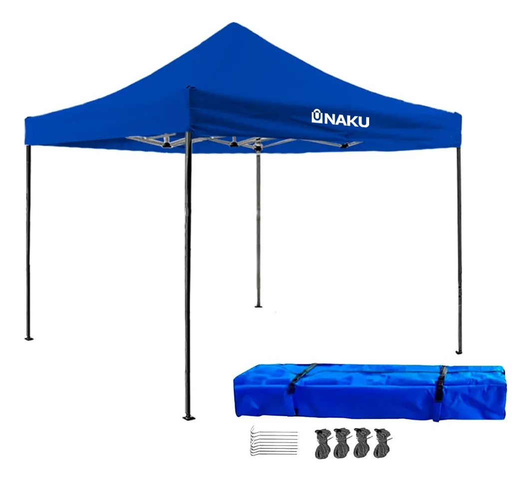 Gazebo Impermeable Azul 3x3 Naku Plegable De Alta Calidad - Imagen 2