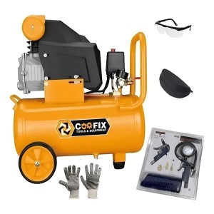 Compresor De Aire 50 Lts 2.0hp + Kit Compresor 5 Piezas