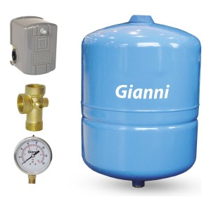 Kit Hidroneumático Con Hidrósfera De 24 Lts. - Gianni Sa