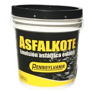 Asfalkote Pennsylvania 18 Kg Impermeabilizante Negro Satinado