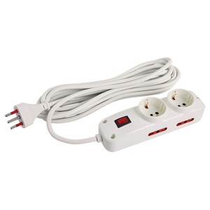 Alargue Conatel 717190 6 Tomas 5m Schuko Modular Blanco
