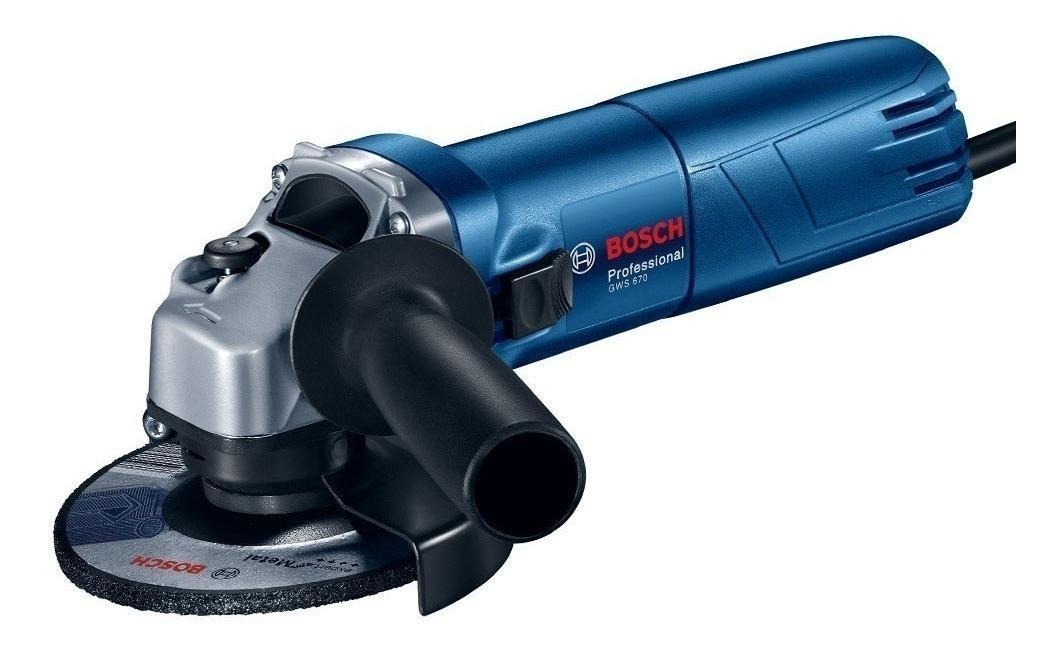 Amoladora Angular Bosch Professional Gws 670 Color Azul 670 w 220 v