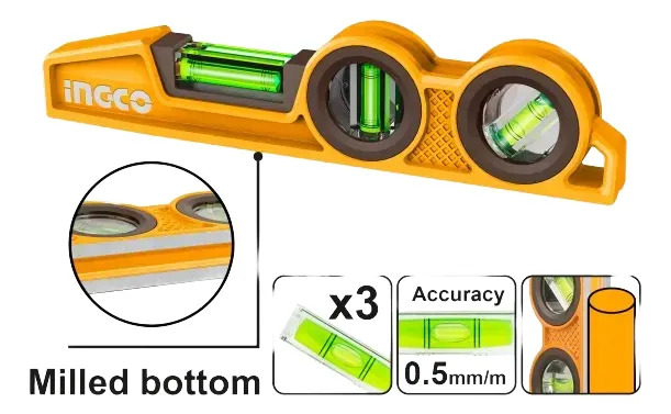 Nivel Industrial 25.5 Cm Uso Rudo Ingco Hbsl98030