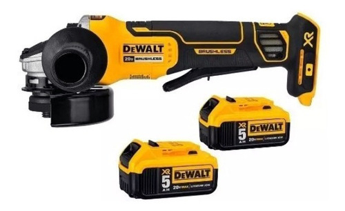 Amoladora Angular Inalambrica Dewalt Dcg413p2 20 Volt Dewalt Color Amarillo - Imagen 2