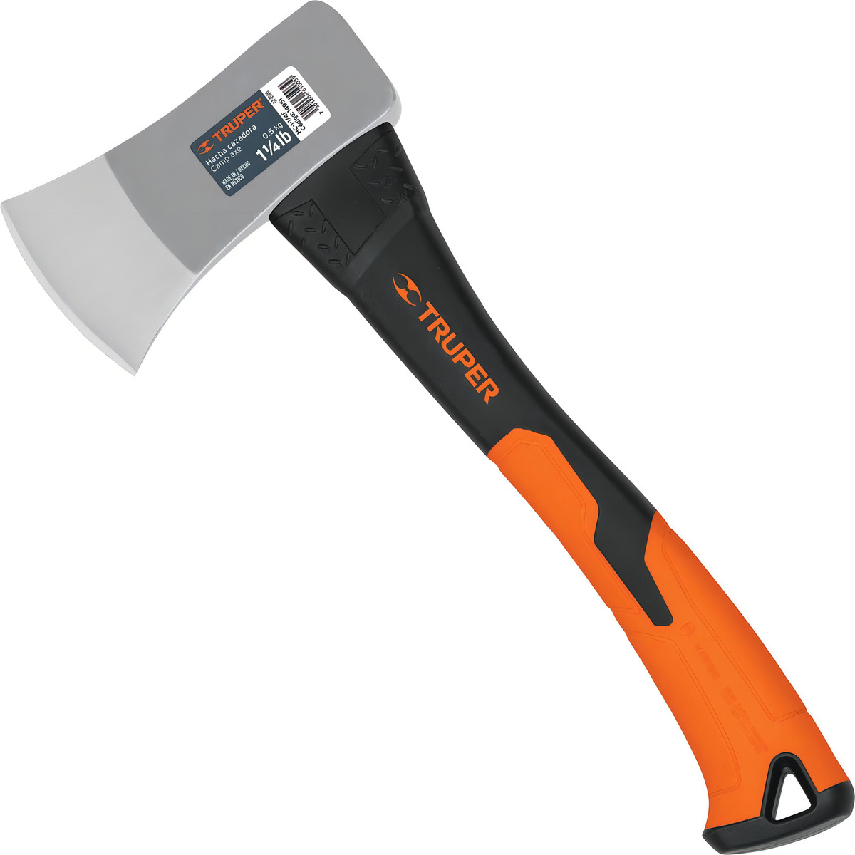 Hacha De Mano 500 Gramos Mango Fibra De Vidrio Truper 14951 - Imagen 2