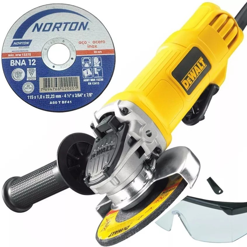 Amoladora Angular Dewalt Industrial 4 1/2 900w 3 Años Gtía- Tyt