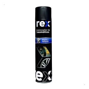 Renovador De Neumáticos Negro Rex 650ml Aerosol Para Auto Modelo 30430