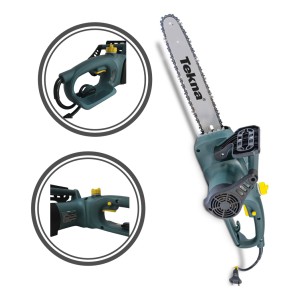 Motosierra Eléctrica 1200w Es1250n Sabre 14 Colores Verde Frecuencia 60hz