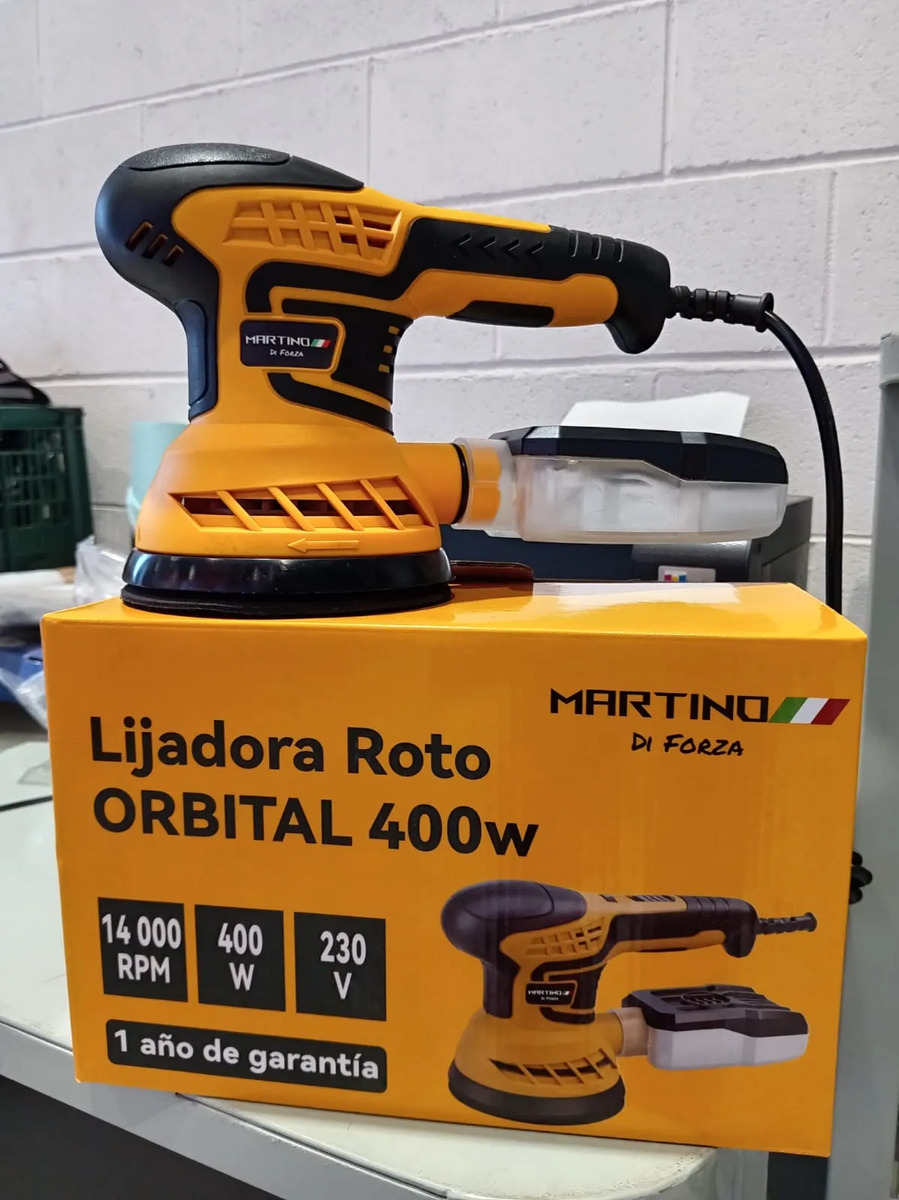 Lijadora Roto Orbital Aleatoria Circular 125mm 400w Martino - Imagen 3