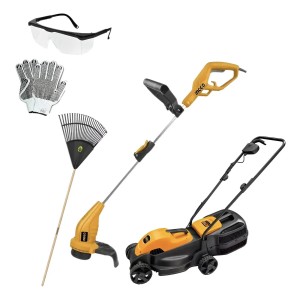 Corta Césped 1200w Ingco + Bordeadora 220v + Regalos