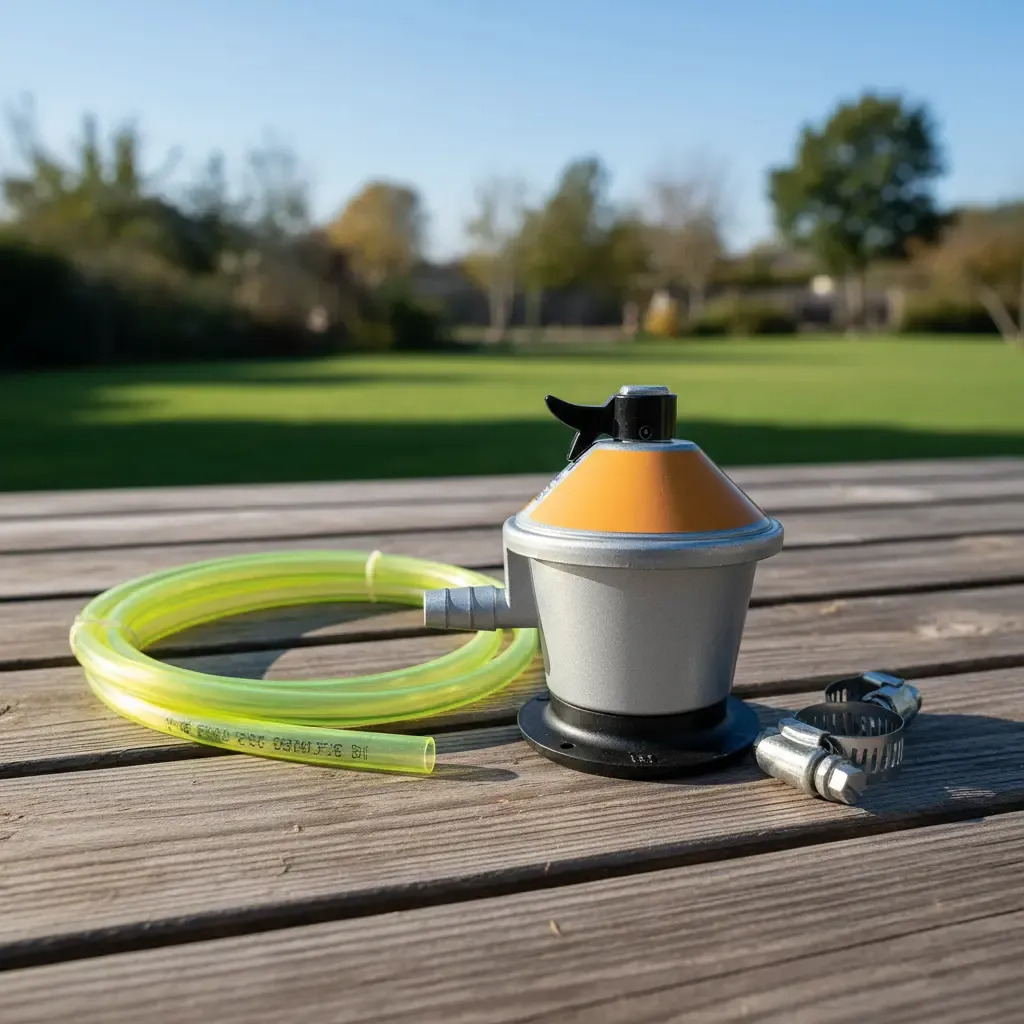 Kit Válvula De Gas 13 Kg + 1.5mts Manguera + 2abrazaderas Ft