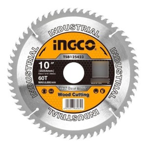 Disco De Sierra De Vídeo Ingco Tct De 10 Pulgadas Y 60 Dient