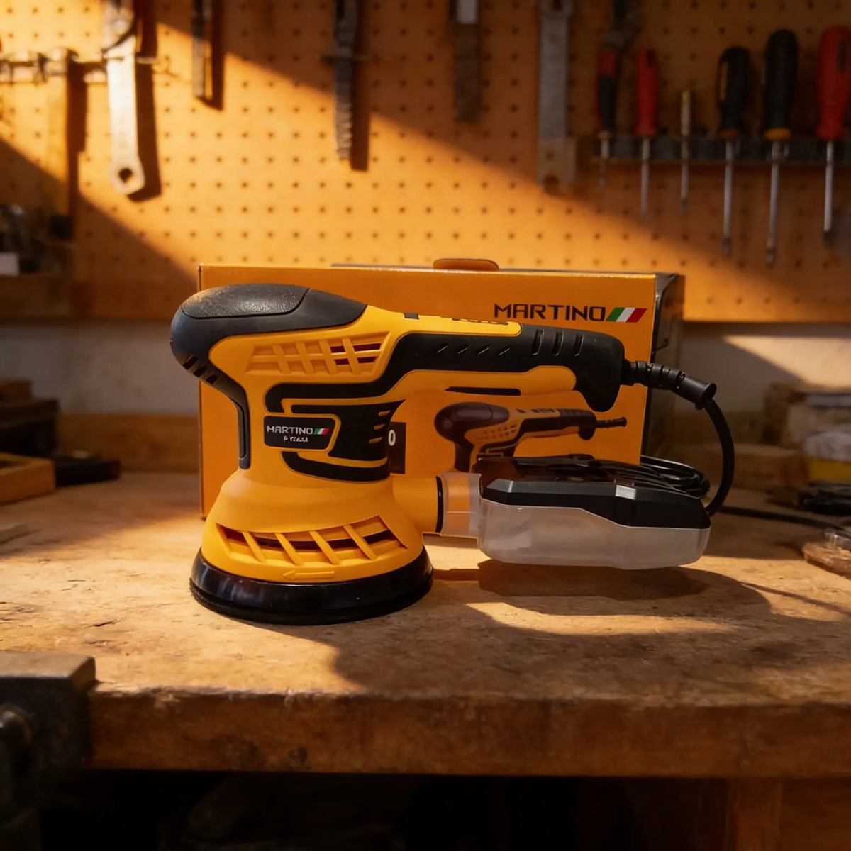 Lijadora Roto Orbital Aleatoria Circular 125mm 400w Martino