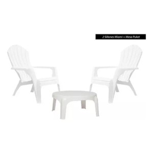 Set 2 Sillas Miami + Mesa Puket - Exterior - Jardin - Tyt