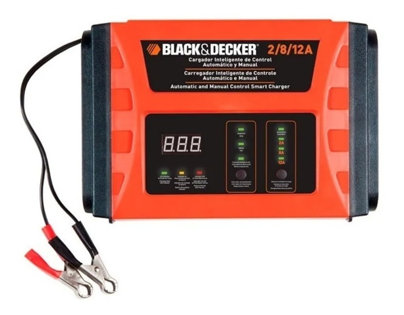 Black+decker Cargador Bc12 12 A 220 260 W Naranja